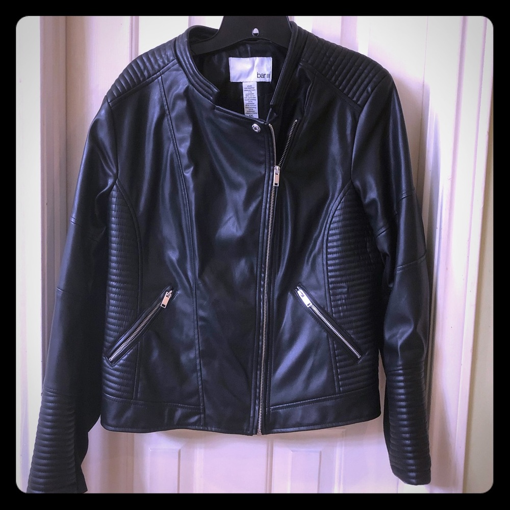 WORN ONCE, BAR III, Quilted Moto Jacket